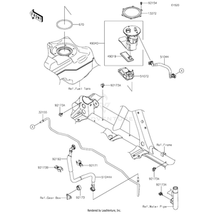 Chamber-Fuel by Kawasaki 51072-0007 OEM Hardware 51072-0007 Off Road Express Peach St