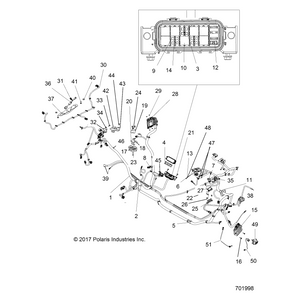 Chassis Harness, 7 In Display by Polaris 2414100 OEM Hardware P2414100 Off Road Express Drop Ship