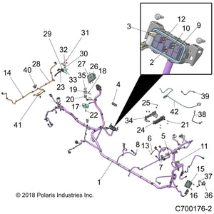 Chassis Harness, 7 In Display by Polaris 2414382 OEM Hardware P2414382 Off Road Express Drop Ship