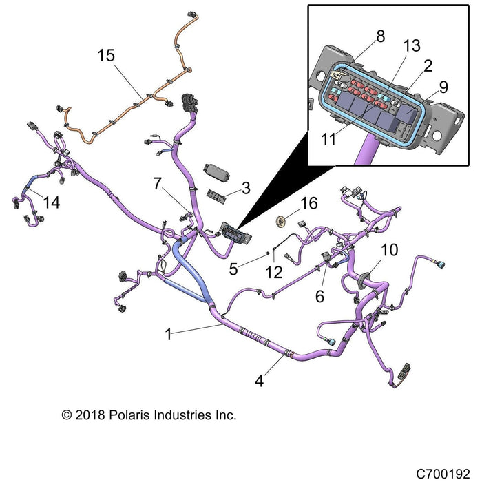 Chassis Harness, Base, Drive by Polaris