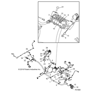 Chassis Harness W/ Winch, Turf by Polaris 2413620 OEM Hardware P2413620 Off Road Express Drop Ship