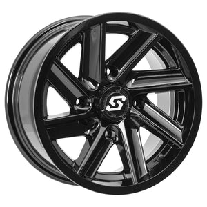 Chopper Wheel 14X7 4/137 5+2 (+10Mm) Black by Sedona A85B-47037-52S Non Beadlock Wheel 570-1291 Western Powersports Drop Ship