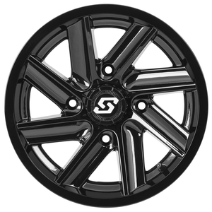 Chopper Wheel Black 14 in. x 7 in. 5+2 +10 mm by Sedona 570-1290 Non Beadlock Wheel 570-1290 Western Powersports Drop Ship