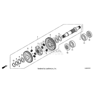 Circlip (Outer) (36Mm) by Honda 94510-36000 OEM Hardware 94510-36000 Off Road Express Peach St