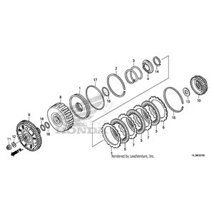 Circlip, Outer (42Mm) by Honda 90603-PL4-000 OEM Hardware 90603-PL4-000 Off Road Express Peach St