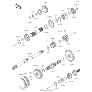 Circlip-Type-C,30Mm by Kawasaki 480J3000 OEM Hardware 480J3000 Off Road Express Peach St