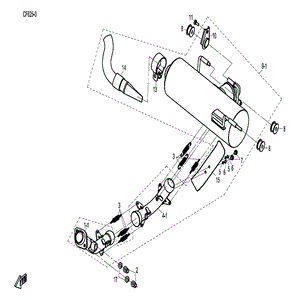 Clamp 1 (Replaces A000-020500-0B00) by CF Moto A000-020500 OEM Hardware A000-020500 Northstar Polaris