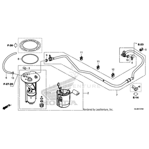 Clamp A, Fuel Hose by Honda 16725-PNA-003 OEM Hardware 16725-PNA-003 Off Road Express Peach St