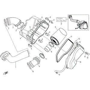 Clamp Air Intake by CF Moto 0800-111011-2000 OEM Hardware 0800-111011-2000 Northstar Polaris