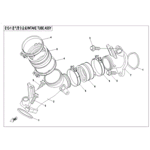 Clamp by CF Moto 0180-022400-0050 OEM Hardware 0180-022400-0050 Northstar Polaris