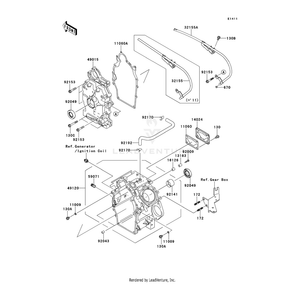 Clamp by Kawasaki 92170-2002 OEM Hardware 92170-2002 Off Road Express Peach St