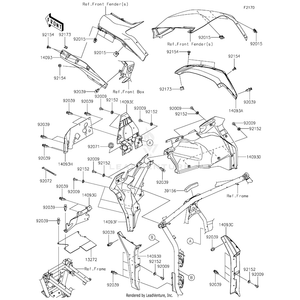 Clamp by Kawasaki 92173-2249 OEM Hardware 92173-2249 Off Road Express Peach St