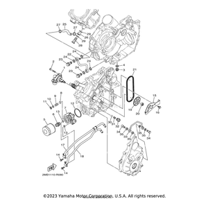 Clamp by Yamaha 2MB-E5485-00-00 OEM Hardware 2MB-E5485-00-00 Off Road Express