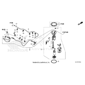 Clamp, Fuel Tube by Honda 90651-HL7-B21 OEM Hardware 90651-HL7-B21 Off Road Express Peach St