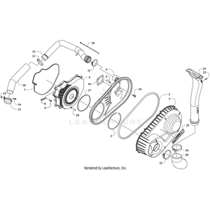 Clamp, Hose W/Thumbscrew By Arctic Cat 1423-629 OEM Hardware 1423-629 Off Road Express