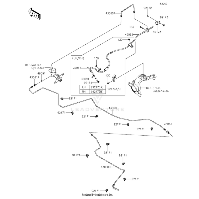 Clamp,Lh by Kawasaki