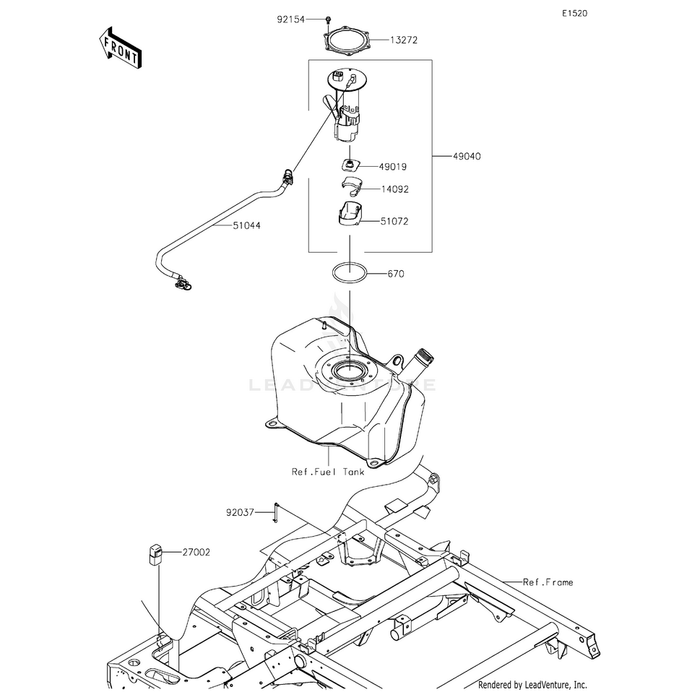 Clamp,Speed,L=58 by Kawasaki