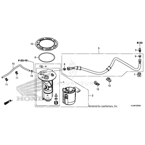 Clamp, Tube (D14.6-D9) by Honda 90655-HL5-M21 OEM Hardware 90655-HL5-M21 Off Road Express Peach St