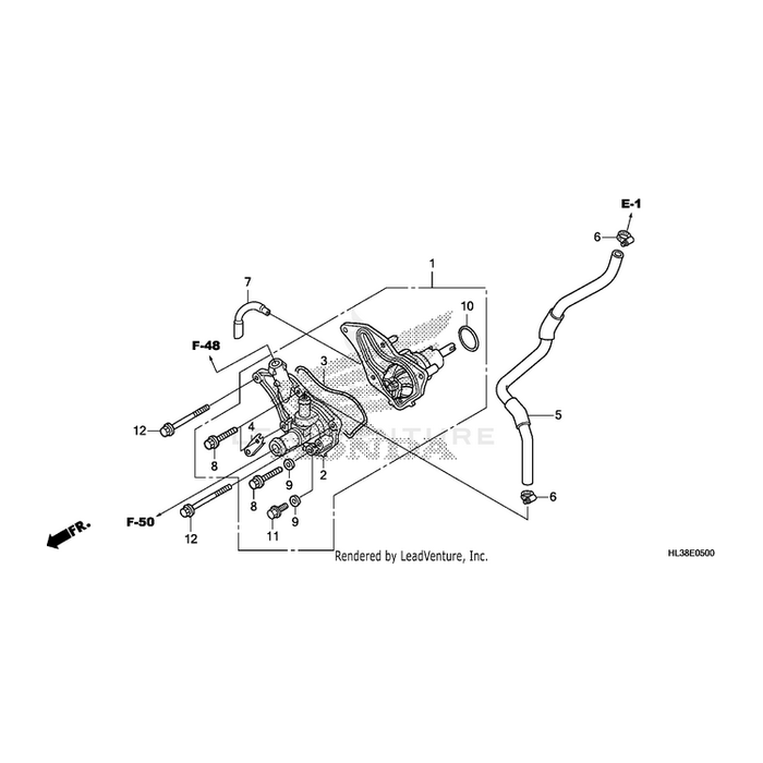 Clamp, Water Hose by Honda