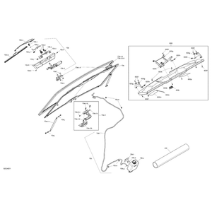 Clear Rear Deflector by Can-Am 715003249 OEM Hardware 715003249 Off Road Express Peach St