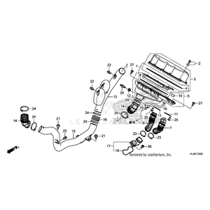 Clip, Breather Tube by Honda 17316-611-000 OEM Hardware 17316-611-000 Off Road Express Peach St