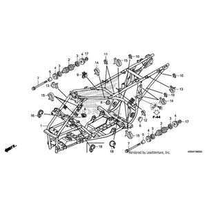 Clip, Cable (15Mm) by Honda 90690-GHB-651 OEM Hardware 90690-GHB-651 Off Road Express Peach St