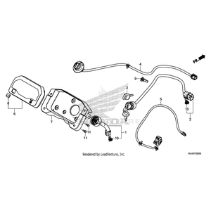 Clip, Connector (Dark Brown) by Honda 91535-TA0-003 OEM Hardware 91535-TA0-003 Off Road Express Peach St