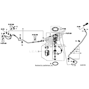 Clip, Hose (10.5) by Honda 90669-HL6-A01 OEM Hardware 90669-HL6-A01 Off Road Express Peach St