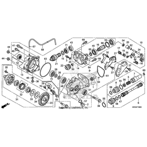 Clip, Needle Thrust Bearing (12Mm) by Honda 91012-KF0-000 OEM Hardware 91012-KF0-000 Off Road Express Peach St