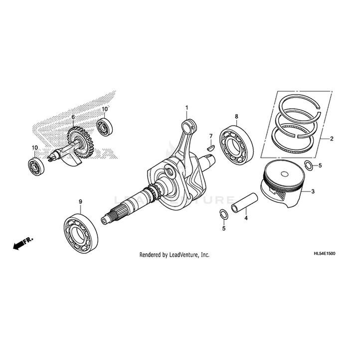 Clip, Piston Pin (19Mm) by Honda