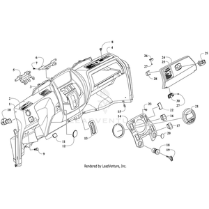 Clip,Retainer-Glove Box Latch By Arctic Cat 2416-984 OEM Hardware 2416-984 Off Road Express