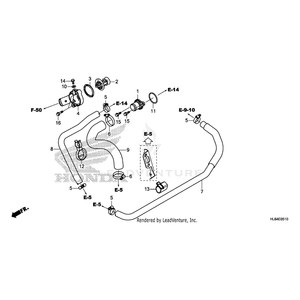 Clip, Wire Harness (Black) by Honda 91558-TA0-003 OEM Hardware 91558-TA0-003 Off Road Express Peach St