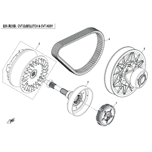 Clutch Assy Wet by CF Moto 0800-054000-0001 OEM Hardware 0800-054000-0001 Northstar Polaris