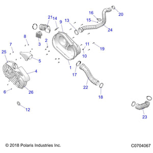 Clutch Cover Kit by Polaris 2207414 OEM Hardware P2207414 Off Road Express