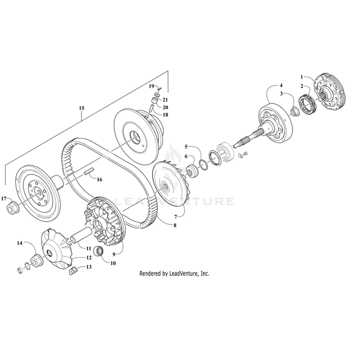 Clutch,Driven-Asm By Arctic Cat