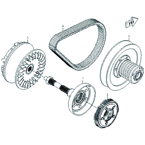 Clutch Hl (Hl/Engine Brake) by CF Moto 0180-054000-0003 OEM Hardware 0180-054000-0003 Northstar Polaris