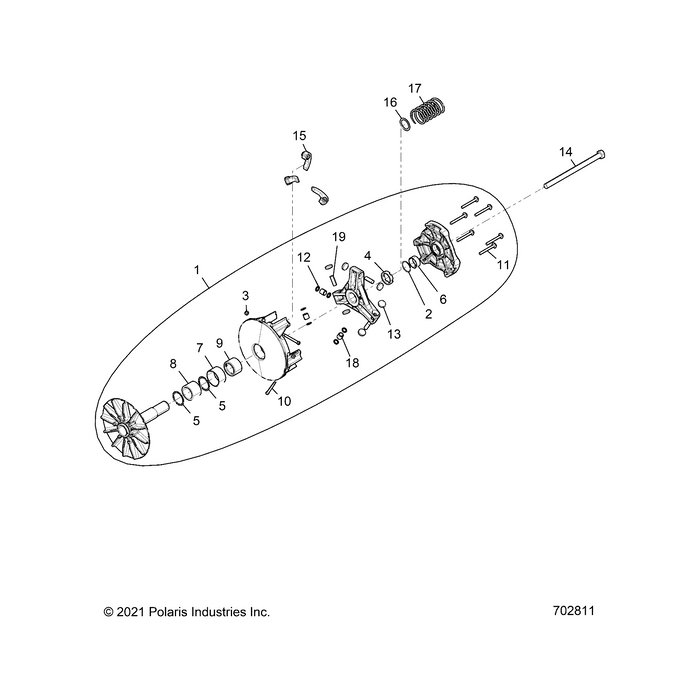 Clutch Spring, 58-105 by Polaris