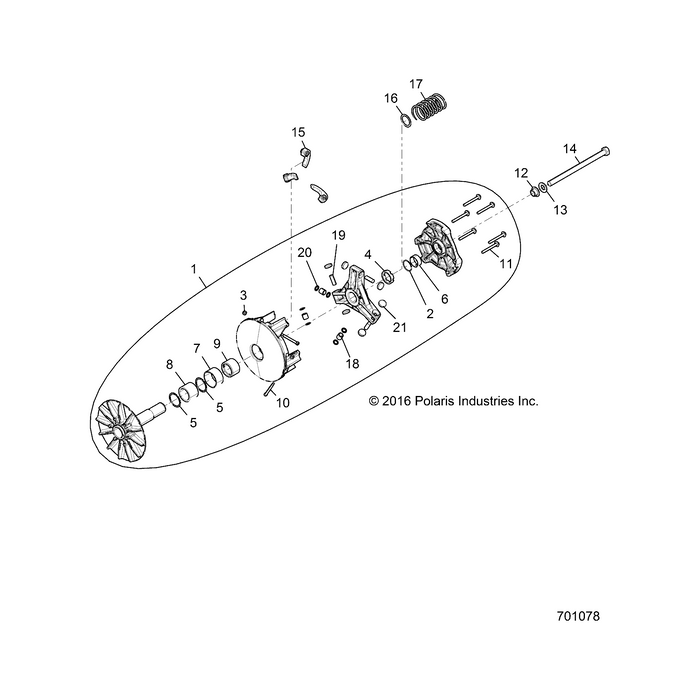 Clutch Washer, Retainer by Polaris