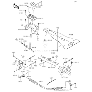 Collar by Kawasaki 92152-1332 OEM Hardware 92152-1332 Off Road Express Peach St