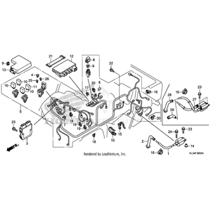 Collar, Cover Mounting by Honda 83505-MN0-000 OEM Hardware 83505-MN0-000 Off Road Express Peach St