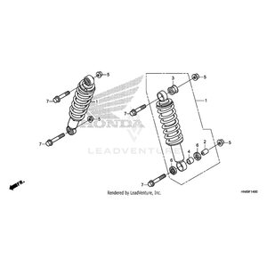 Collar, Damper by Honda 51486-HN6-003 OEM Hardware 51486-HN6-003 Off Road Express Peach St