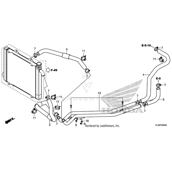 Collar, Front Fender Setting by Honda