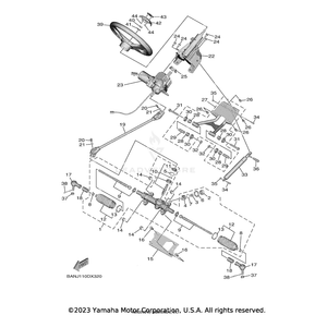 Column, Steering 2 by Yamaha BG4-23813-00-00 OEM Hardware BG4-23813-00-00 Off Road Express