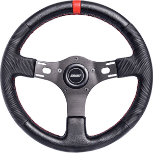 Competition Series Steering Wheel by Grant Products 1073 Steering Wheel 652-1073 Western Powersports Drop Ship Black/Red