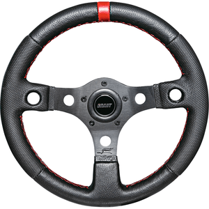 Competition Series Steering Wheel by Grant Products 1079 Steering Wheel 652-1079 Western Powersports Drop Ship Black/Red w/ Inserts