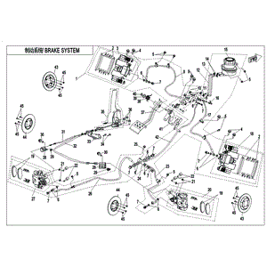 Complete Brake System by CF Moto 5UW2-081000-10000 OEM Hardware 5UW2-081000-10000 Northstar Polaris