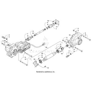 Complete Front Drive Gearcase Assembly By Arctic Cat 2502-111 OEM Hardware 2502-111 Off Road Express