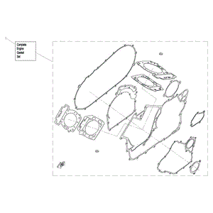 Complete Gasket Set Engine by CF Moto 0800-0000A1 OEM Hardware 0800-0000A1 Northstar Polaris