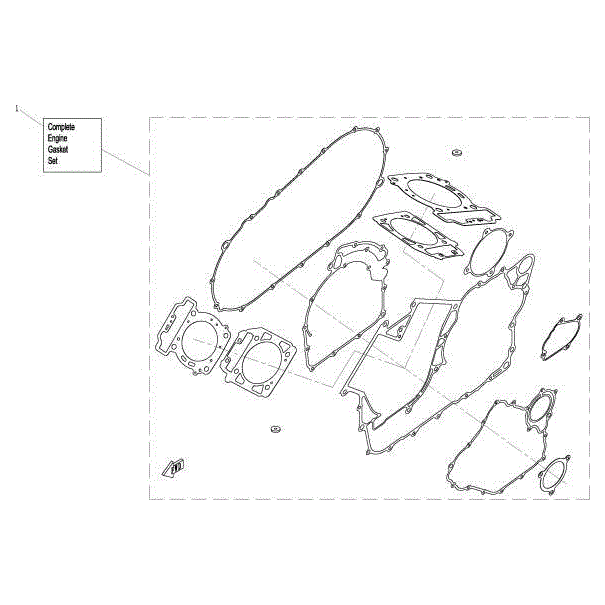 Complete Gasket Set Engine by CF Moto