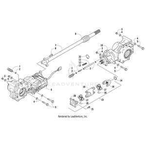 Complete Rear Drive Gearcase Assembly By Arctic Cat 1502-404 OEM Hardware 1502-404 Off Road Express